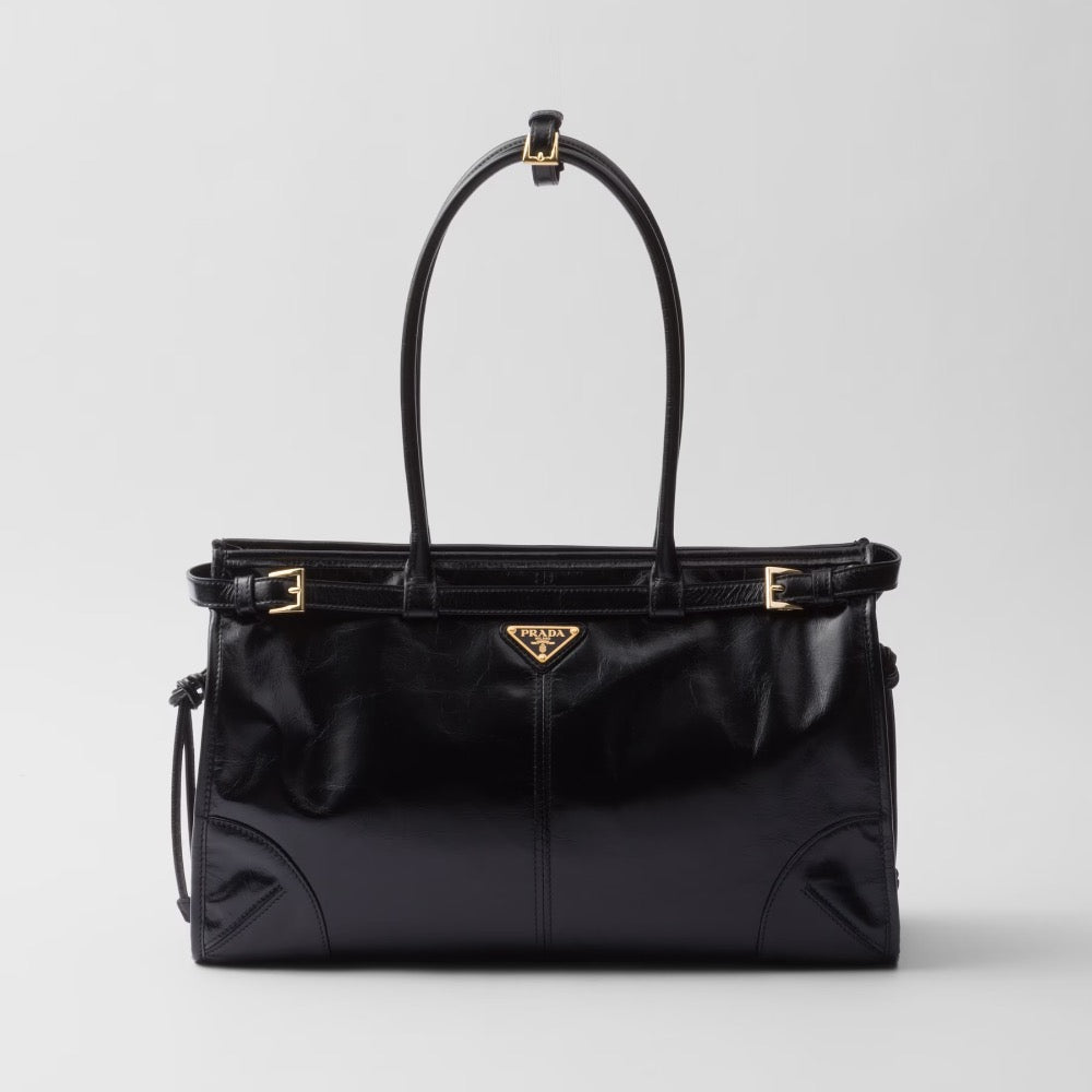 PRADA Bonnie Black Leather Handbag